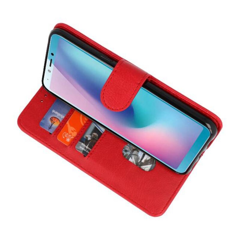 Bookstyle Wallet Cases Taske til Galaxy A8s Red