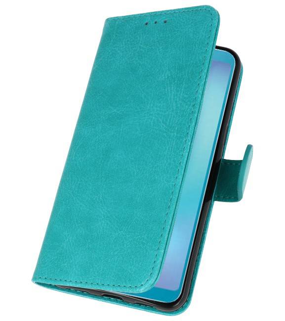 Bookstyle Wallet Cases Hoesje voor Galaxy A8s Groen