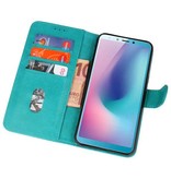 Bookstyle Wallet Cases Hoesje voor Galaxy A8s Groen