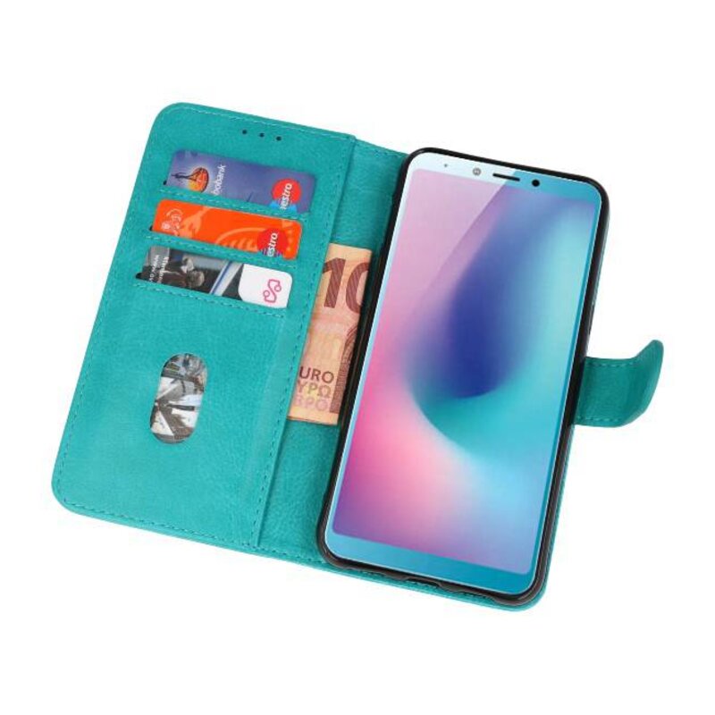 Etuis portefeuille pour Galaxy A8s Green