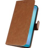 Fundas estilo billetera para Galaxy A8s Marrón