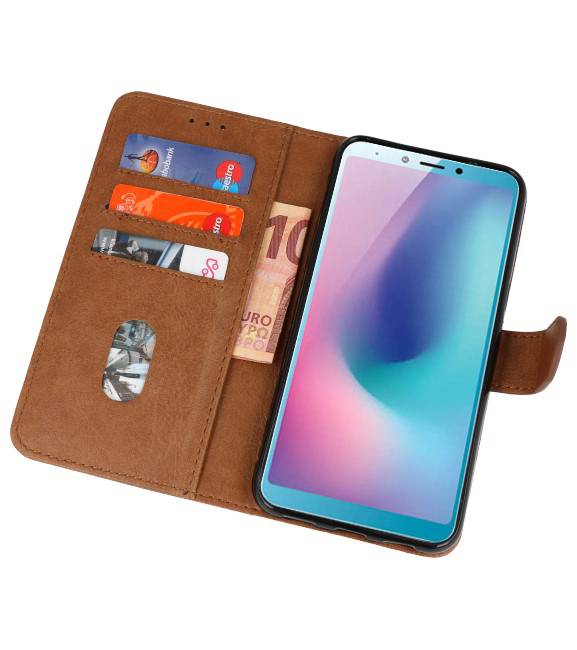 Bookstyle Wallet Cases Hoesje voor Galaxy A8s Bruin