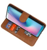 Etuis portefeuille pour Galaxy A8s Brown