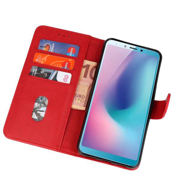 Bookstyle Wallet Cases Hoes voor Honor View 20 Rood