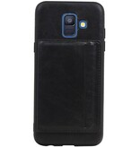Retrato de la contraportada 1 tarjetas para Galaxy A6 2018 negro