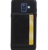 Portrait Back Cover 1 Cards for Galaxy A6 2018 Black