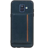 Cubierta posterior 1 Tarjetas para Galaxy A6 2018 Navy