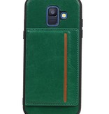 Portrait Back Cover 1 Cards for Galaxy A6 2018 Green