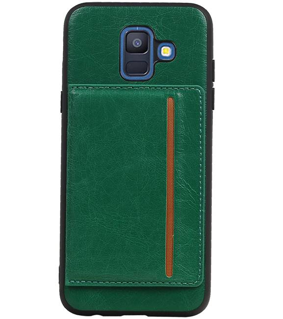 Portrait Back Cover 1 Cards for Galaxy A6 2018 Green