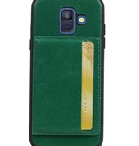 Portrait Back Cover 1 Cards for Galaxy A6 2018 Green