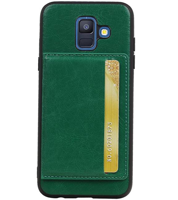 Portrait Back Cover 1 Cards for Galaxy A6 2018 Green