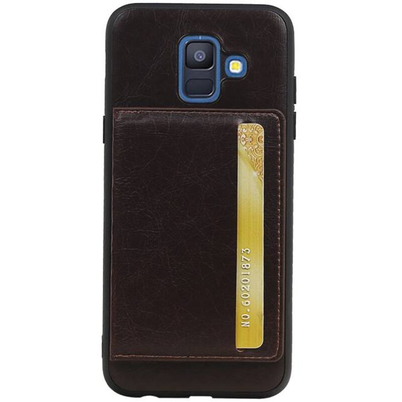 Couverture arrière droite 1 cartes pour Galaxy A6 2018 Mocca
