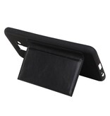 Portræt Bag Cover 1 Kort til Galaxy A6 Plus 2018 Black