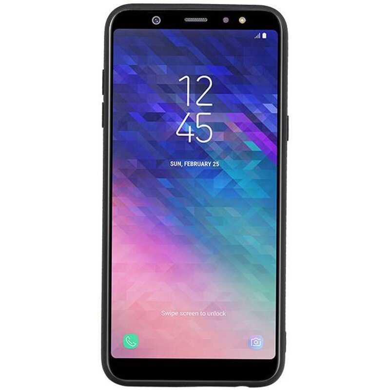 Tapa trasera 1 tarjetas para Galaxy A6 Plus 2018 Marrón