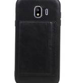 Portrait Back Cover 1 Cards for Galaxy J4 Black