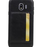 Staand Back Cover 1 Pasjes voor Galaxy J4 Zwart