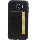 Couverture Arrière Portrait 1 Cartes pour Galaxy J4 Noir