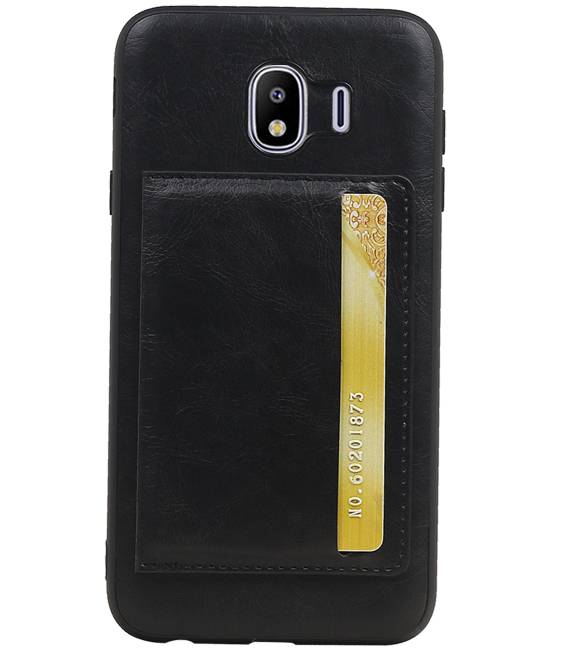 Portrait Back Cover 1 Cards for Galaxy J4 Black