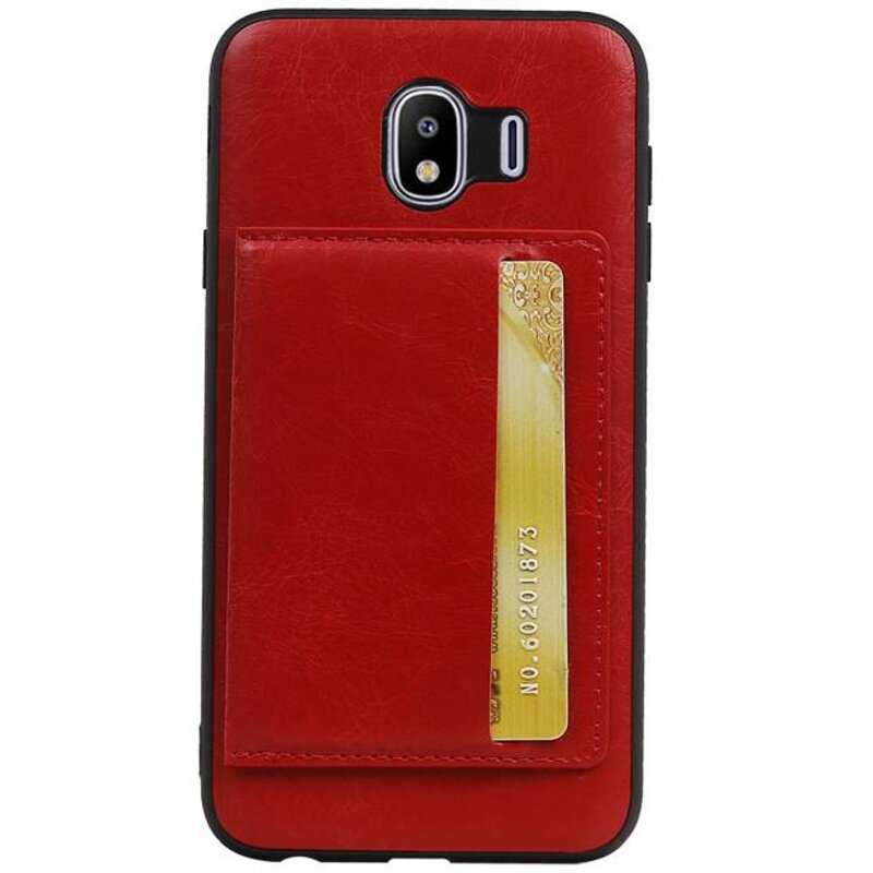 Standing Back Cover 1 Passes for Galaxy J4 Red