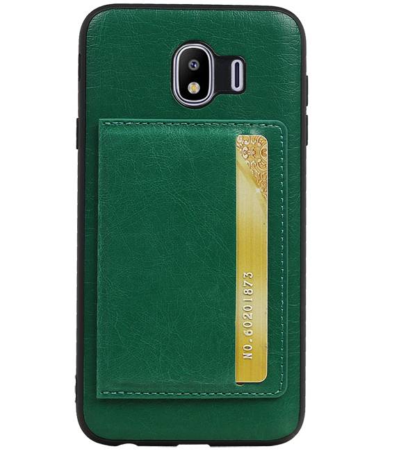 Portrait Back Cover 1 Cards for Galaxy J4 Green