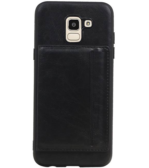 Portrait Back Cover 1 Cards for Galaxy J6 Black