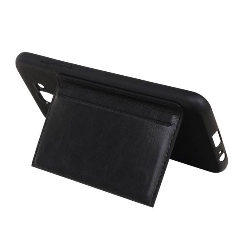 Retrato de la contraportada 1 tarjetas para Galaxy J6 negro