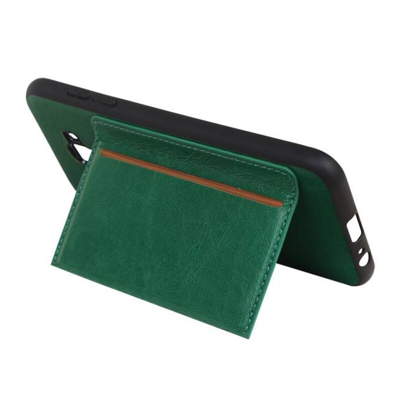 Couverture Arrière Portrait 1 Cartes pour Galaxy J6 Vert