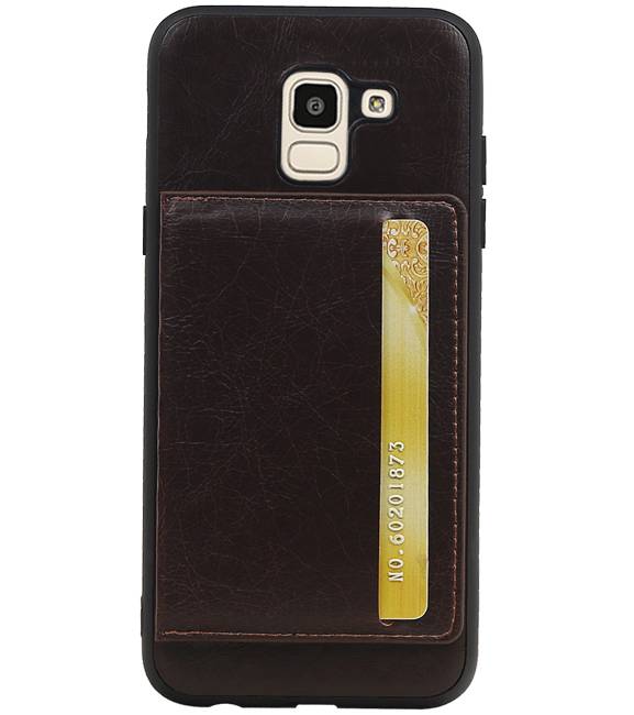 Stand Back Cover 1 Pases para Galaxy J6 Mocca