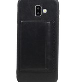 Portræt Bag Cover 1 Kort til Galaxy J6 Plus Black