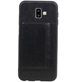 Portrait Back Cover 1 Cards for Galaxy J6 Plus Black