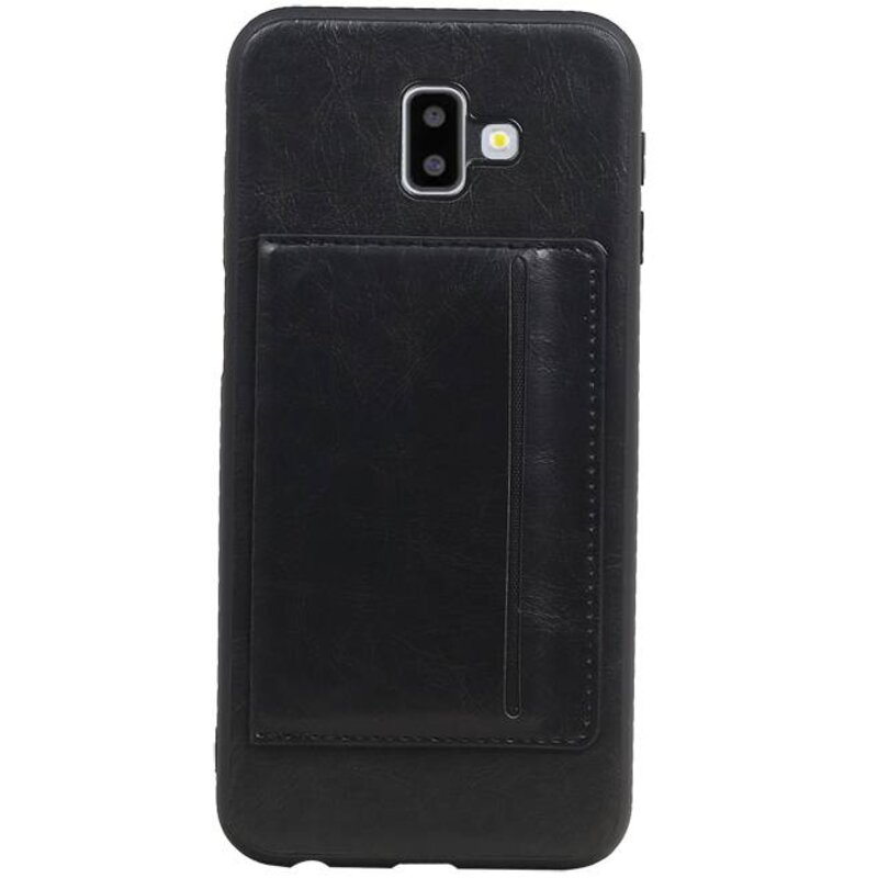 Portrait Back Cover 1 Cards for Galaxy J6 Plus Black