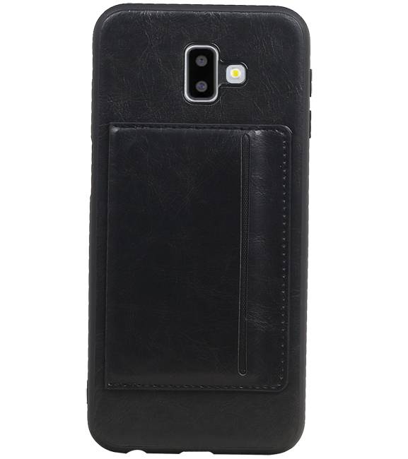 Portræt Bag Cover 1 Kort til Galaxy J6 Plus Black