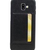 Portræt Bag Cover 1 Kort til Galaxy J6 Plus Black