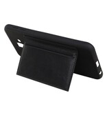 Portrait Back Cover 1 Cards for Galaxy J6 Plus Black