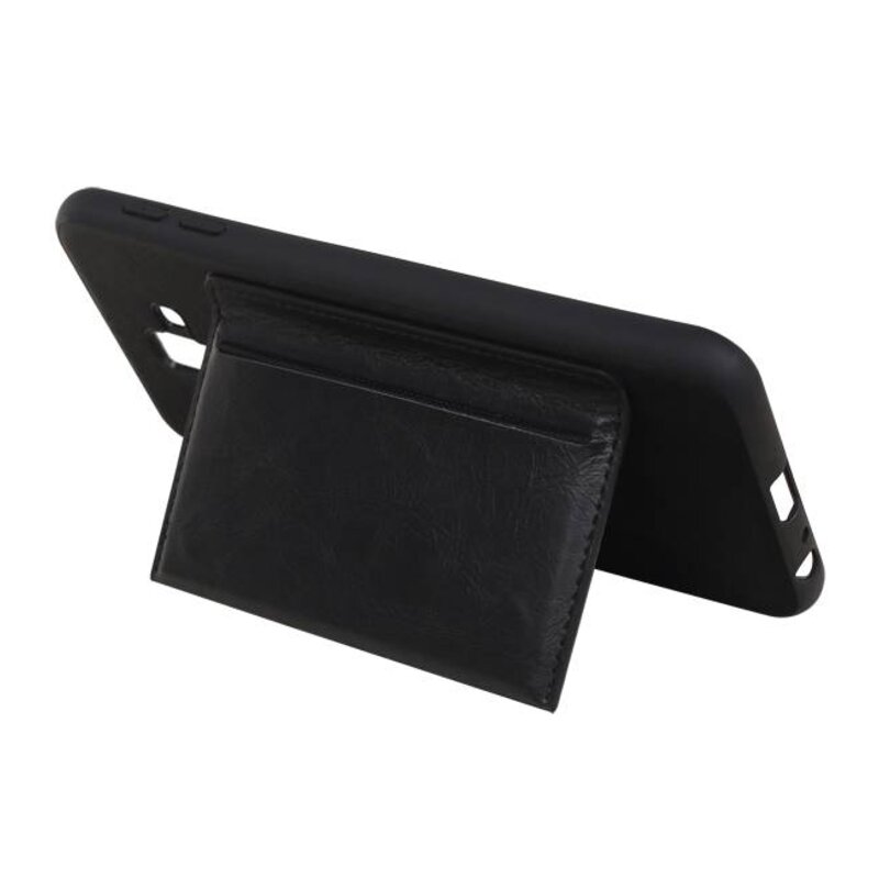 Portrait Back Cover 1 Cards for Galaxy J6 Plus Black