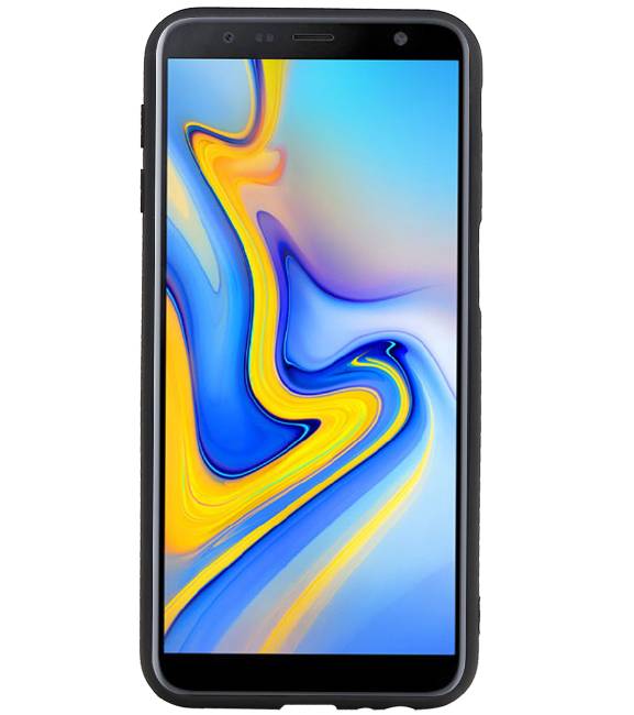 Couverture Arrière Portrait 1 Cartes pour Galaxy J6 Plus Noir