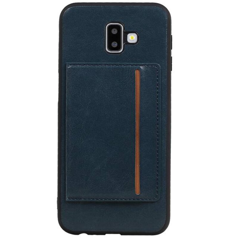 Stehende Abdeckung 1 Passes für Galaxy J6 Plus Navy