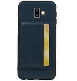Stehende Abdeckung 1 Passes für Galaxy J6 Plus Navy