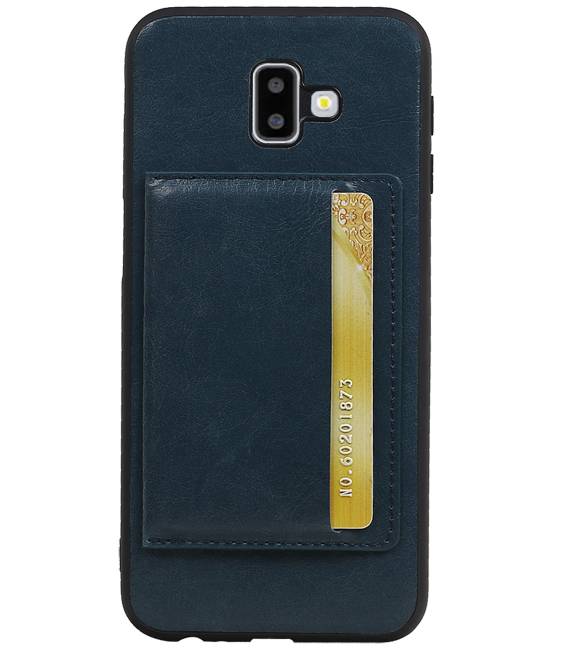Stand Back Cover 1 Pases para Galaxy J6 Plus Navy