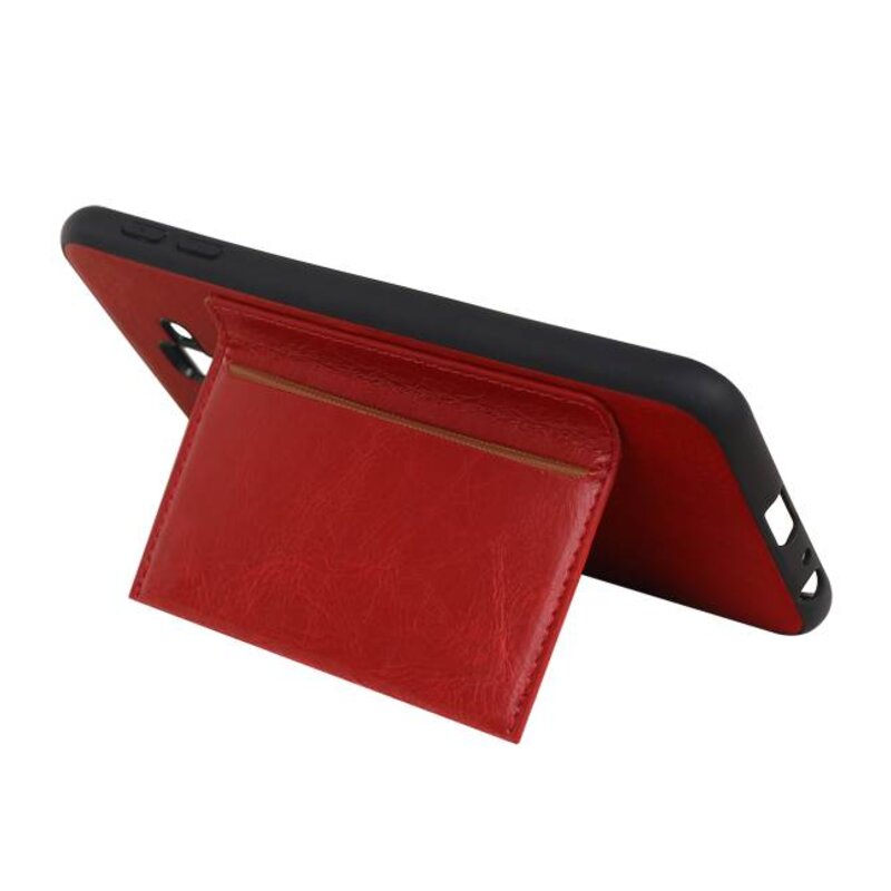 Portrait Back Cover 1 Cards for Galaxy J6 Plus Red