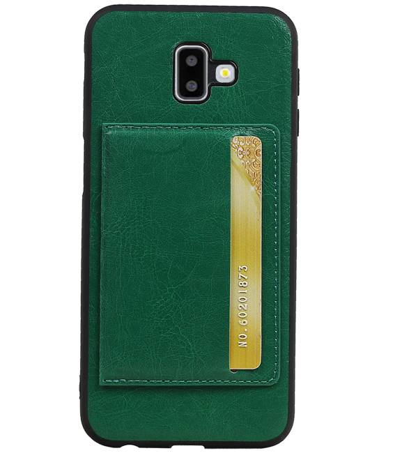 Portrait Back Cover 1 Cards for Galaxy J6 Plus Green