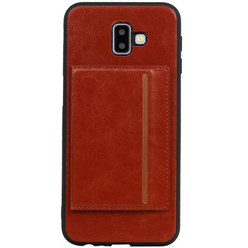 Tapa trasera 1 tarjetas para Galaxy J6 Plus Marrón