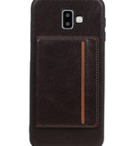 Cover Back Cover 1 Karten für Galaxy J6 Plus Mocca