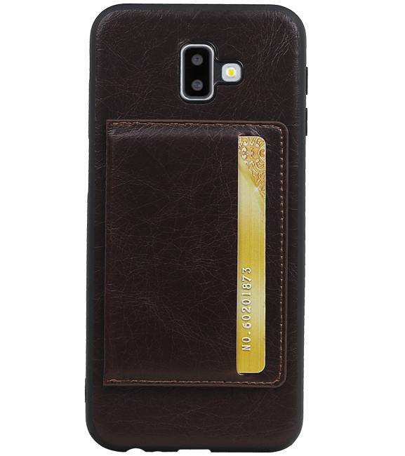 Cover Back Cover 1 Karten für Galaxy J6 Plus Mocca