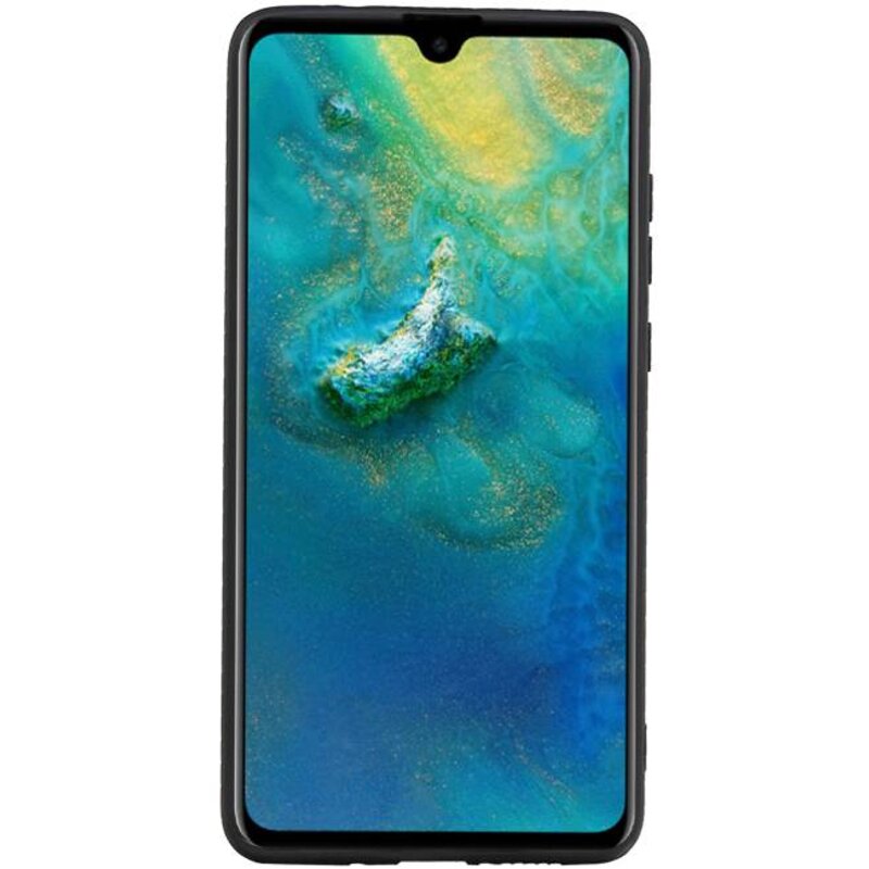 Copertura posteriore in piedi 1 passata per Huawei Mate 20 Brown