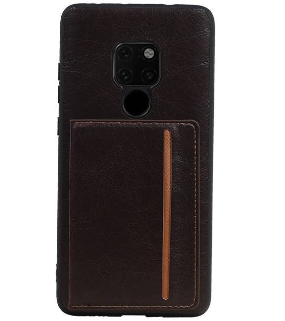 Standing Back Cover 1 Pass für Huawei Mate 20 Mocca