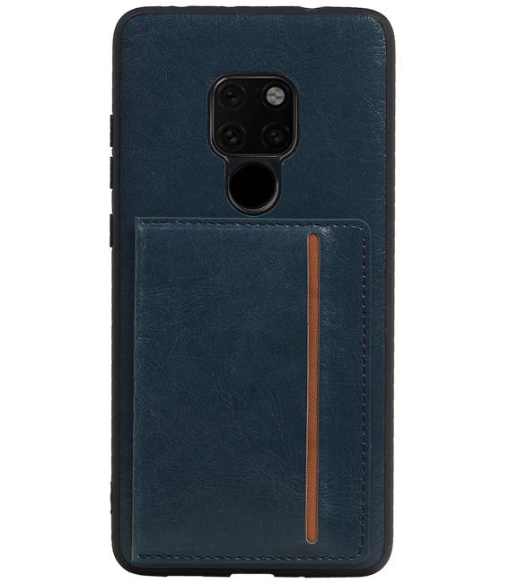 Staand Back Cover 1 Pasjes voor Huawei Mate 20 Lite Navy