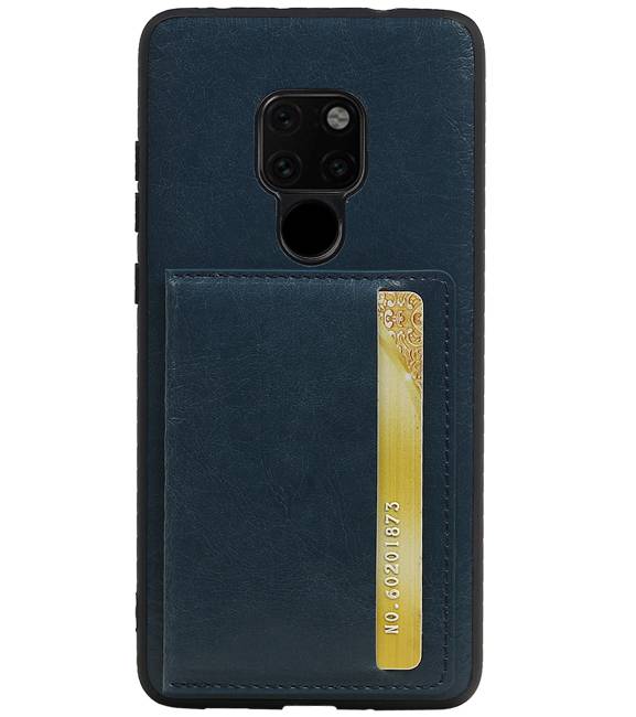 Staand Back Cover 1 Pasjes voor Huawei Mate 20 Lite Navy