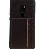 Standing Back Cover 1 Pass für Huawei Mate 20 Lite Mocca