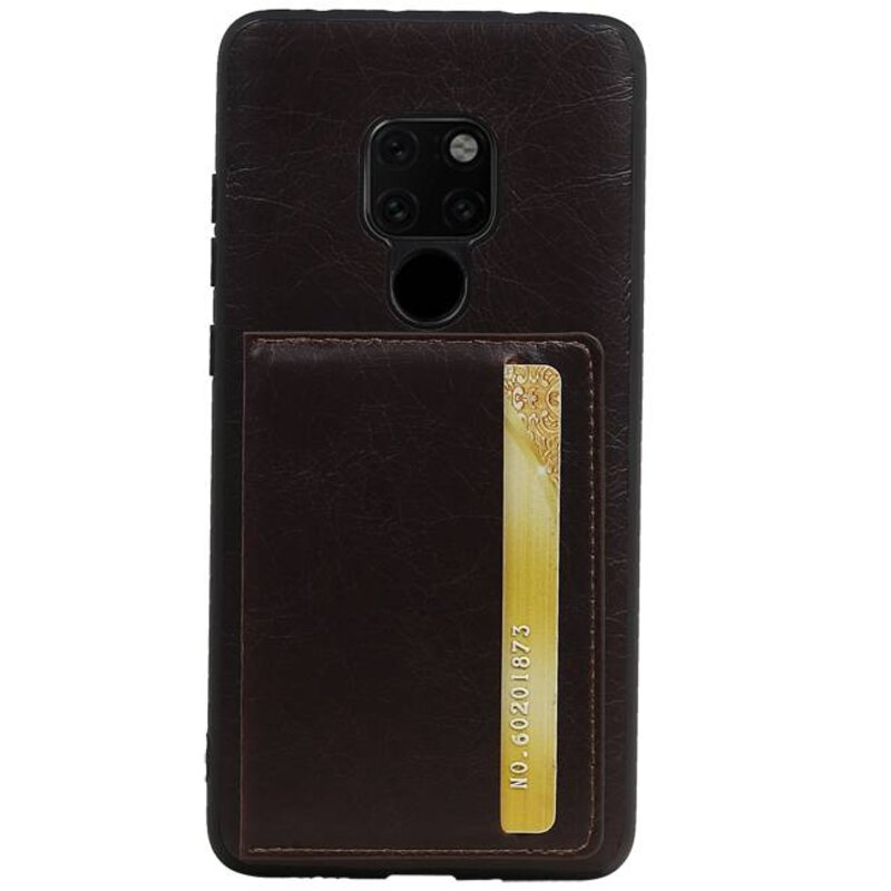 Standing Back Cover 1 Pass für Huawei Mate 20 Lite Mocca